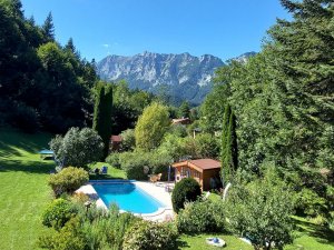 Blick auf unseren Pool 