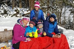 Familienausflug ins winterliche Wimbachgries 